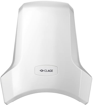 CLAGE WHT Warmlufthändetrockner – Hygienischer & energieeffizienter Händetrockner mit Warmluft – Leistungsstark, geräuscharm & langlebig – Perfekt für Büro, Gastronomie & öffentliche Bereiche