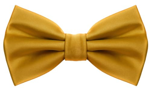 MASADA Herren Fliege Seidenlook, stufenlos verstellbar, handgefertigt, Hakenverschluss - 12 x 6 cm 100% Polyester
