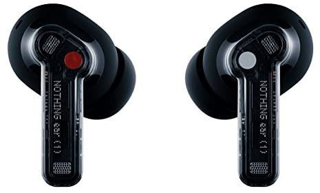 Nothing ear (1) – Kabellose Ohrhörer ANC (Active Noise Cancelling) Schwarz | Kompatibel mit Android 5.1 und höher iOS 11 und höher
