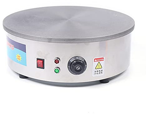 2800W 45cm Profi Crepes Maker Edelstahl Crepesplatte Gerät Crepesgerät Donutzubereiter