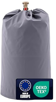 C S Premium Gas Bottle Cover (5 kg), Waterproof, UV and Weather Resistant (Grey)