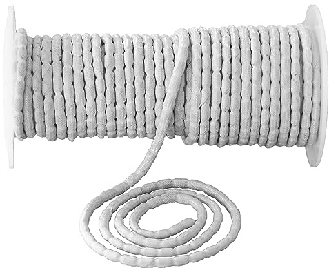 dekondo Bleiband Bleikordel Beschwerung für Gardinen und Vorhänge verschiedene Gewichte 35g 50g 70g 85g 100g 150g pro Meter verschiedene Längen (50g/m, 10)