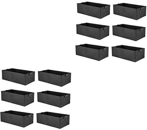 SUPVOX 12 Pcs 10 Gallon Grow Bags Potato Grow Bag Square Garden Plant Cultivation Potato ing s Tree Pots Sack for Plants Accessories Heavy