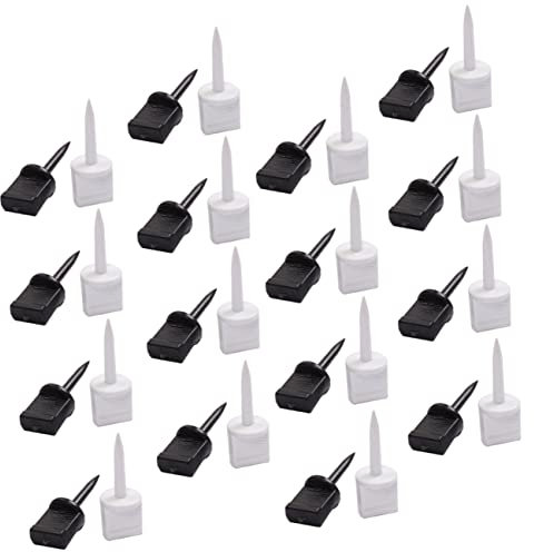 GOOHOCHY 30 Stück Nylon Zielnägel Für Bogenschießen Wetterfest 6,5 Stück 5,4cm Stabiler Papierfixierer Outdoor Zubehör Für Schießübungen Leicht Und Langlebig