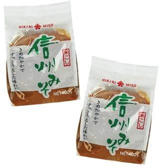 Hikari Miso Suppenpaste Weiß – Doppelpack – Shiro Miso Paste aus Japan – Vegan – OG ASIA – 2x 400g