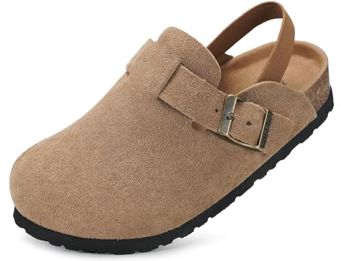 Zoccoli Ragazzi Ciabatte Unisex-Bambini Sabot Ragazze Clog Bambine Pantofole Scarpe da Giardino Sandali Marrone 23-24 EU=Fabricante: 150