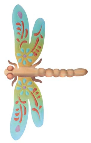 TINEASUR Metal Dragonfly Wall Hanging Garden Hanging Ornament Iron Wall Decor for Living