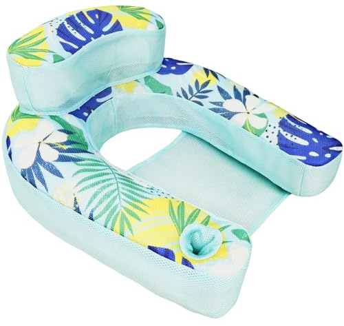 ZOOMA Aufblasbare Wasser Pool Luftmatratze für Erwachsene, schwimmende Pool-Flöße, Aufblasbare Pool-Schwimmsitze für Erwachsene, Schwimmstuhl für Partys, Sommer,Wasser, Strand