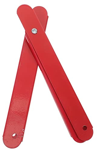Aluminiumlegierung Scharnier für Klappleitern, 2 Stück Ersatzteile | Dachbodentreppe, 31cm Lochabstand, Rot, Schnell Lösbar, Passend für Leichte Leitern