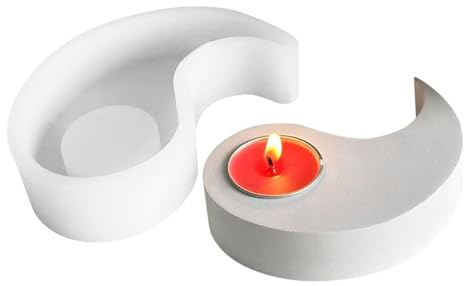 Stampo per candelieri in silicone - Tai, arte artigianale profumata | titolare in calcestruzzo per la decorazione creativa della casa fai da te a mano.
