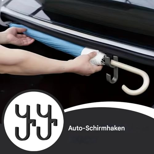 Taschenhaken Für Auto - 2 Stück Taschenhalter für Auto | Platzsparender Fahrzeug Hänger Für Kofferraum SUV LKW Schirm Handtasche Einkaufstasche - Handtasche Jacke Tasche