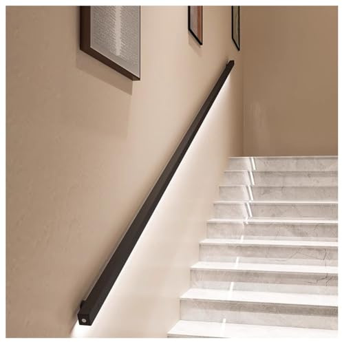 Pasamanos LED para escalera con sensor de cuerpo, iluminación interior de acero inoxidable para una navegación nocturna segura en hogares y villas
