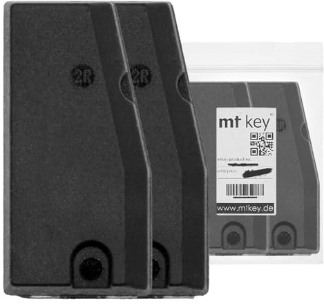 2X Auto Schlüssel Transponder Wegfahrsperre HITAG II/Philips Crypto II Extended PCF7937EA / Typ: ID46EXT / Material: Karbon/programmierbar