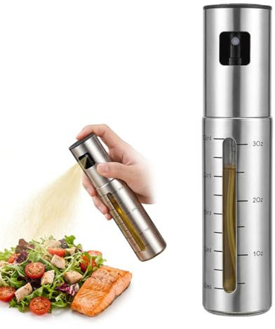 LuLiyLdJ Botella pulverizadora de aceite, versátil para cocinar, ensaladas, barbacoas, repostería, etc.