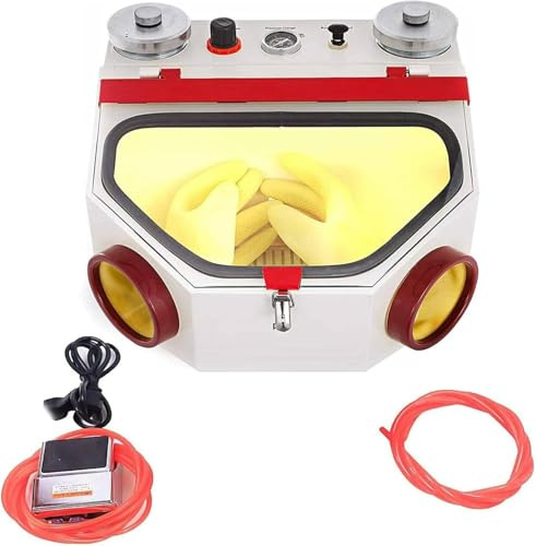 Sabbiatrice Elettrica per Trattamento Superficiale, Apparecchiatura di Sabbiatura Regolabile per Rivestimento e Finitura Materiale Uniformi, Ideale per Professionisti e Progetti Fai da Te