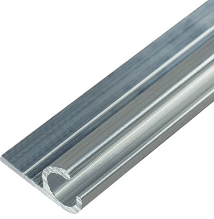 LYSEL® Kederschiene Kederleiste Kederprofil 15x30mm pressblank 3m 45° Ø10mm für Keder 6-9mm