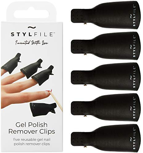 STYLFILE Gel Nagellack Remover Clips Original - Aceton Soak Off Clip, UV Gel, Shellac Lack Entfernung Set