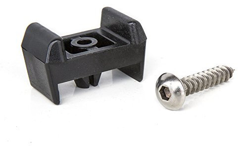 Zaundirekt 10x Zaunpfosten Halterung I Inklusive Edelstahl Schraube & Dübel I Zaunpfosten 60x40mm Standard-Pfosten I Stahl I Zaun I Gittermatten I Doppelstabmatte