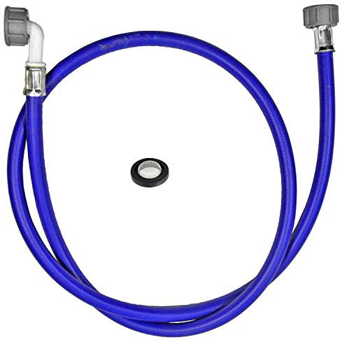 SPARES2GO Universal Washing Machine 1.5m Cold Water Fill Hose + Inlet Washer with Filter Mesh