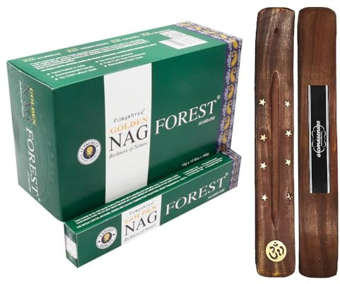 AROMASENSES Golden Nag Forest Rökelse 1 låda med 12 lådor med 15 gram vardera