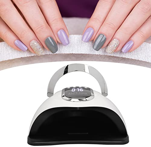 UV LED Nagellampe, 280 W, UV LED Nagellampe für Gel Nagellack, Abnehmbare Untere Härtungslampen, Schnelle LED UV Trockner Nagelhärtungslampe mit 66 Lampenperlen, Zubehör für Nagelkunstsalons mit 4
