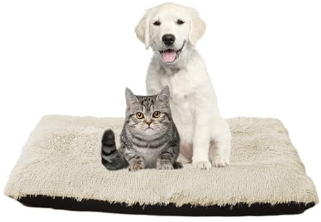 Haustierbett Hundesofa Hundekorb, Anti-Angst Rutschfestes Hundematte, Hundekissen Plüsch Waschbares Hundekäfigbett Katzenbett, Orthopädisches Hundematte für Große Mittelgroße Hunde(70x50x8cm)