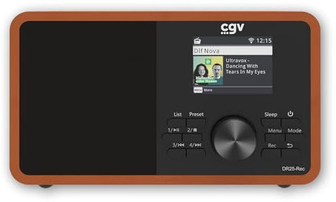 Radio DR25 Rec Dab+, FM, Internet, grabadora Digital, Bluetooth 5.1, WiFi con Pantalla TFT a Color de 2,4