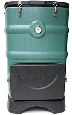 Compost Machine 110L/29 Gallons Insulated Compost Bin with Ventilation System, Quickly Composting All Year Round, Outdoor Thermal Composter with Thermometer Countertop Compost Bin ( Color : Green )