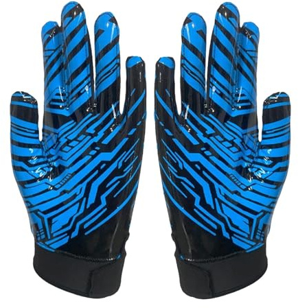 Gants de récepteur pour garçons Football,Gants de récepteur de football - Gants de football pour récepteur pour hommes 2 pièces - Gants de football Gants de football pour garçons Gants de football