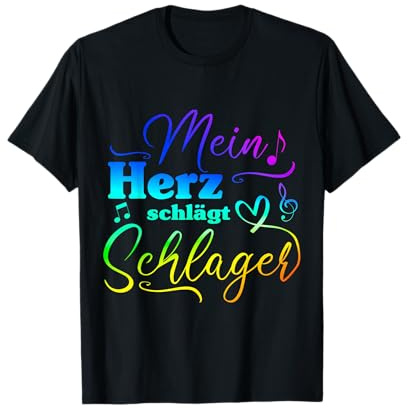 Mein Herz Schlägt Für Schlagermusik T-Shirt