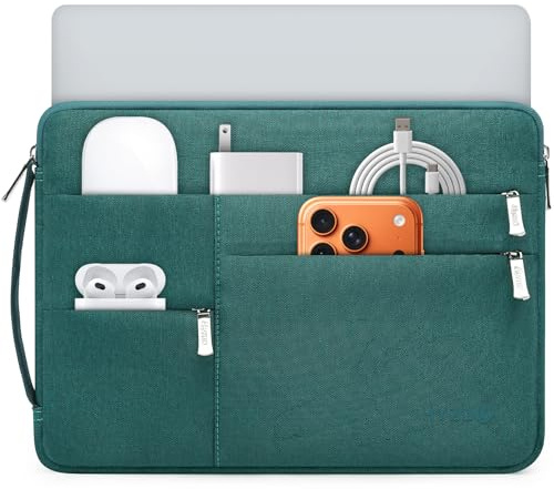 HYZUO 15-16 Zoll Laptop Hülle Tasche für MacBook Pro 16 M5/M4/M3/M2/M1 Pro/Max A3428 A3429 2026-2019, 15 Surface Book, Schutzhülle für 15 15,6 Dell HP Lenovo Asus Acer Samsung, Dunkelgrün