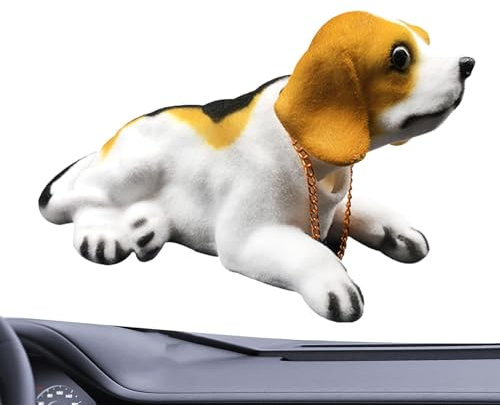 Hund mit schüttelndem Kopf für , Hund mit wackelndem Kopf für das Armaturenbrett | Wackelkopf-Welpenstatue - Auto-Innenraum-Armaturenbrett-Ornament, Desktop-Dekoration für Auto und Heimdekoration