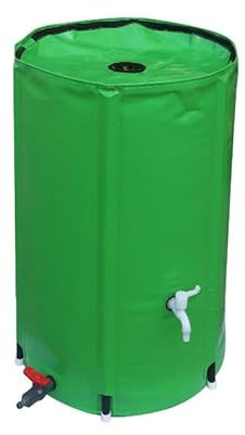 Regenfass für den Außenbereich, Regenwassersammeleimer, für den Außenbereich, Garten, Wasserspeicher, PVC, faltbar, Regenwassersammeleimer (1000 l)