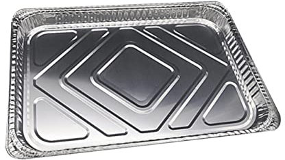 TOPBATHY Confezione da 10 Teglie per Grigliate in Alluminio Vaschette -grasso Facili da Pulire