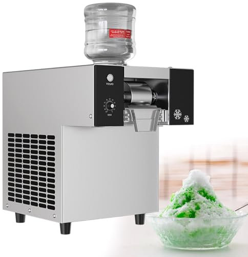 GESAIDES Máquina de Hielo Comercial Snowflake Ice, Máquina Coreana para Raspar Hielo, Ideal para Bares y Heladerías.,Dailyoutput276lbs125kg
