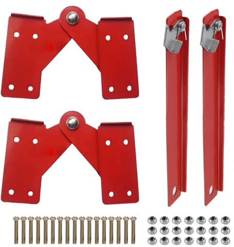 Enwye 2 Sätze Scharniere Für Dachbodenleitern, Scharniere Für Herunterziehbare Leitern, Ersatzteile Für Bodentreppen, Scharniere Aus Aluminiumlegierung.