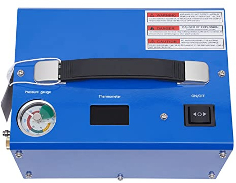 PCP-Luftkompressor, Tragbar Kompressor 4500Psi/30Mpa 300bar 250 W, 8MM Schnellanschluss kompatibel für PCP-Luftpistole mit Wasser/Öl-Abscheider, Pumpe für PCP-Luftgewehre und Luftgewehre