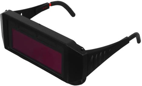 SOPOTUTU Automatic Darkening Welding Goggles with Shield Lightweight Ergonomic Protective Eyewear for Arc and Gas Shielded Welding Portable Safety Glasses for Welder Eye Protection