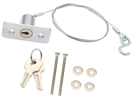 MotiveTech Kit de Verrouillage de Déverrouillage d'Urgence pour Porte Garage, Kit Déverrouillage d'Urgence Anti-Intrusion, Kit de Déverrouillage de Sécurité, Facile à Installer sur Portail Roulant
