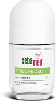 Sebamed Deo Roll-On Frische Deo Lemongras 50 ml, mit 48 Stunden Wirkung, ohne Aluminiumsalze, effektive Wirkformel mit Bisabolol, pH-Wert 5,5 stärkt den Hautschutzmantel