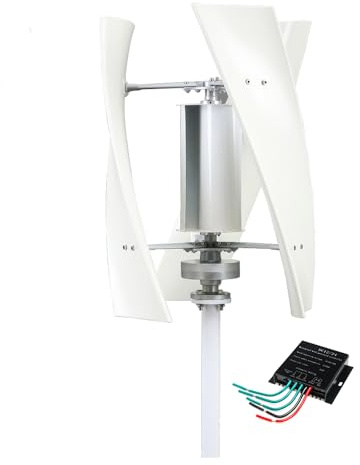 AISINILALAO Kit Generatore Eolico da 6000W, con Controller, Generatore Eolico A 3 Pale 12V 24V 48V, Turbina Eolica A Levitazione Magnetica Senza Rumore per Casa, Barche, Illuminazione Stradale