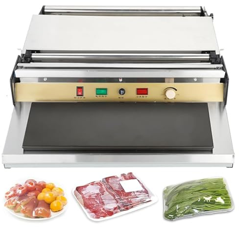 Machine d'emballage de film étirable, emballage manuel de 45,7 cm pour aliments, coupe à haute température pour fruits, idéale pour une conservation efficace des aliments