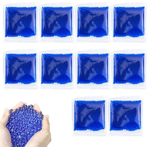 100000 Stück Wasserperlen fur Gel Blaster,Blau Perlen,10 Packungen 7-8 mm Gel Munition,Wasserperlen Für Kinder,Paintball Kugeln,Orbis Perlen,GelMunition,Pflanzen Füllstoff Und Deko Für Blumen