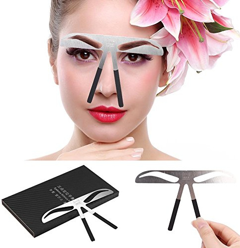 Sonew Règle de sourcil Règle d'équilibre permanent réutilisable Sourcil de Règle de sourcil Permanent Mesure d'équilibre Concepteur de Forme de sourcil d'extension Règle Maquillage Permanent