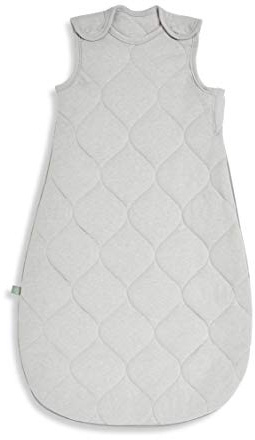 The Little Green Sheep Baby Schlafsack 6-18 Monate, gestepptes Bio Leinen & Baumwolle Mischgewebe, 2.5 Tog für ganzjährige Verwendung, Taubengrau