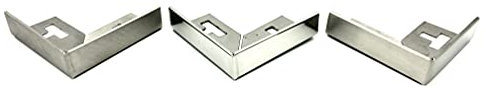ProDiva Planus Eckstück - V4A Edelstahl Premium Qualität (Gebürstet, 10 mm)