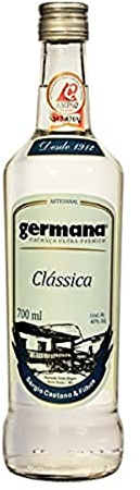 GERMANA - Classica - Cachaça Blanche Artisanale - 40% Alcool - Origine : Brésil/Sao Paulo - Bouteille de 70 cl
