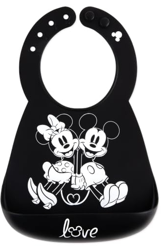 Bumkins – silikonhaklapp (6-24 månader), Disney Musse + Mimmi Pigg, 6-24 Månader