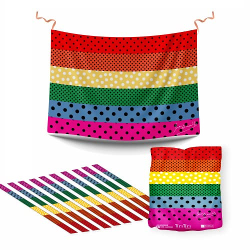 Bandera Orgullo 100 x 70 cm. Mantón LGTBI. Bandera gay, lesbiana. Pulseras orgullo y bolsa orgulloBalconeras día del Orgullo gay | E&B PORRAS