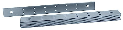 HELPMATE – 12 Stück Flachverbinder 30x300 mm – Holzverbinder galvanisch verzinkt & blau passiviert – Verbindungsplatte mit hervorragendem Korrosionsschutz, stabil & langlebig – einfache Montage